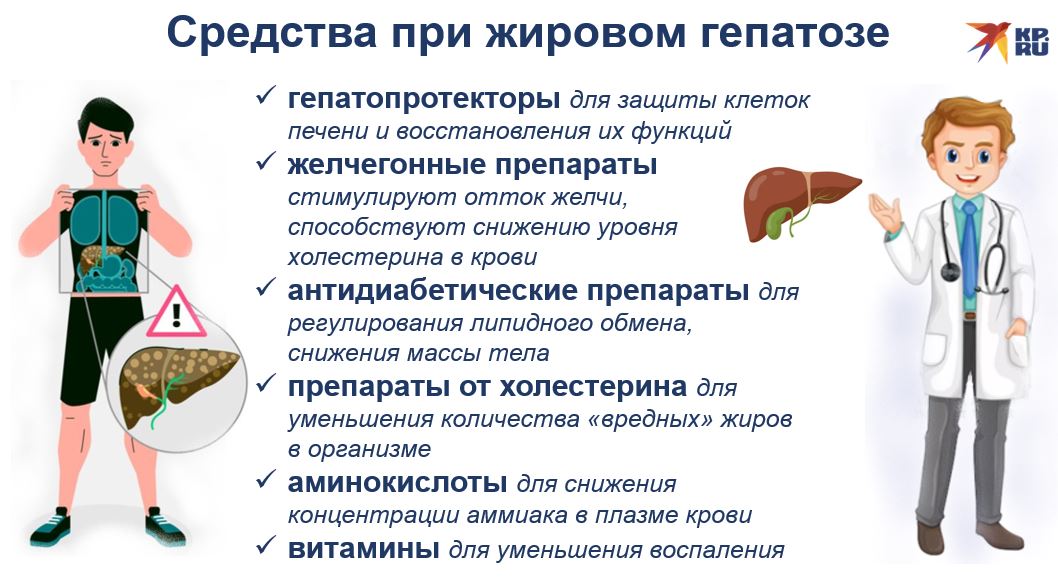 Средства при жировом гепатозе