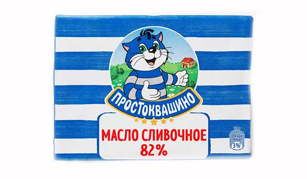 Сливочное масло «Простоквашино» 82 %