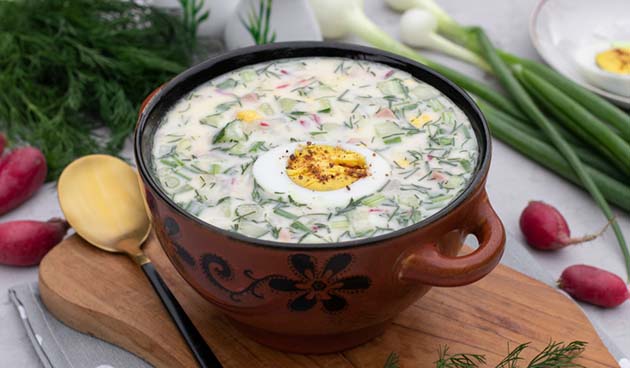 Окрошка на кефире