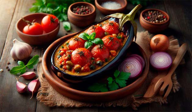 Фаршированный баклажан