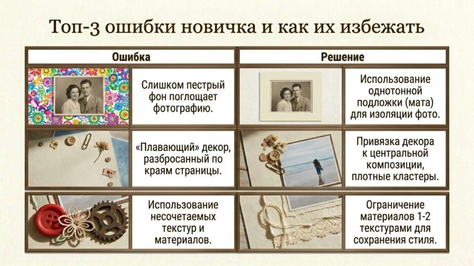 Частые ошибки