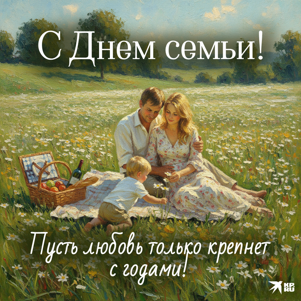 Популярные открытки «С Днем семьи, любви и верности»