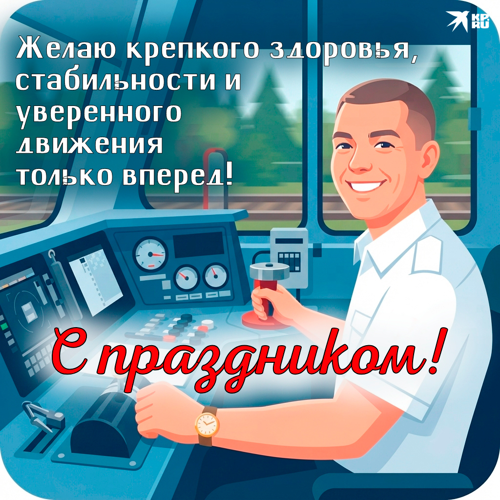 Красивые открытки с поздравлениями «С днем железнодорожника» мужчине