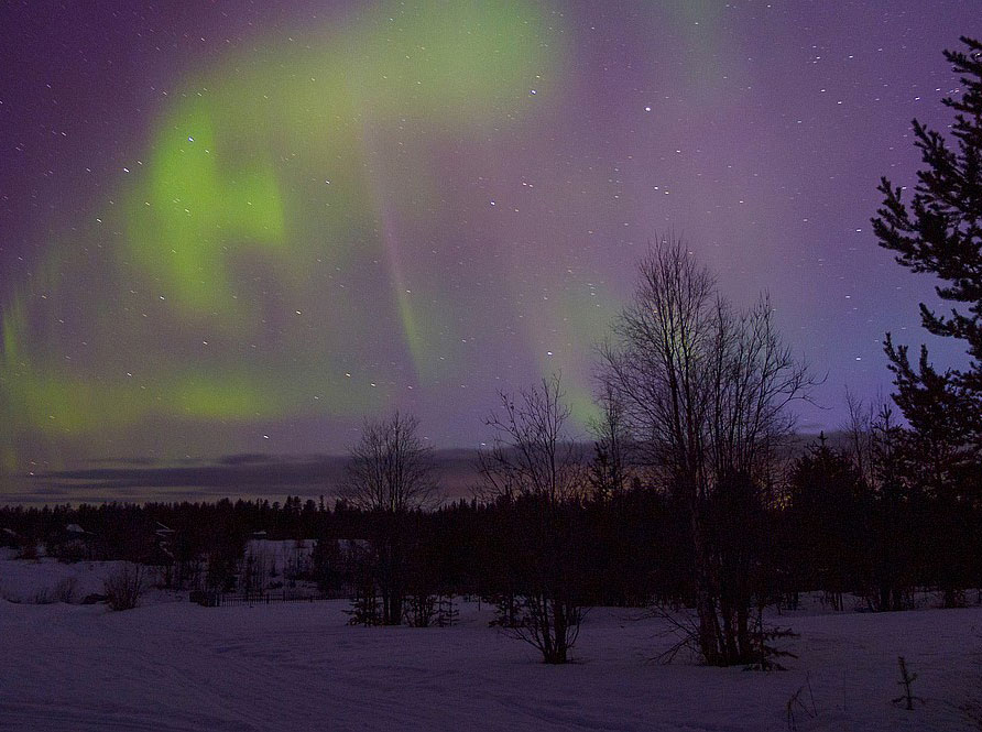 Хибины: Весна под северным сиянием
