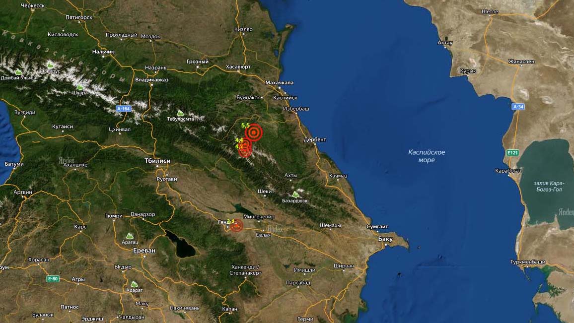 Землетрясение в Буйнакске сегодня