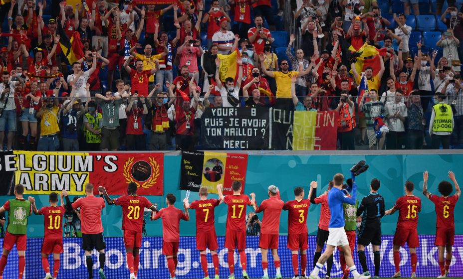 Сборная Бельгии омечает выход в плей-офф с первого места в группе. Фото: Reuters