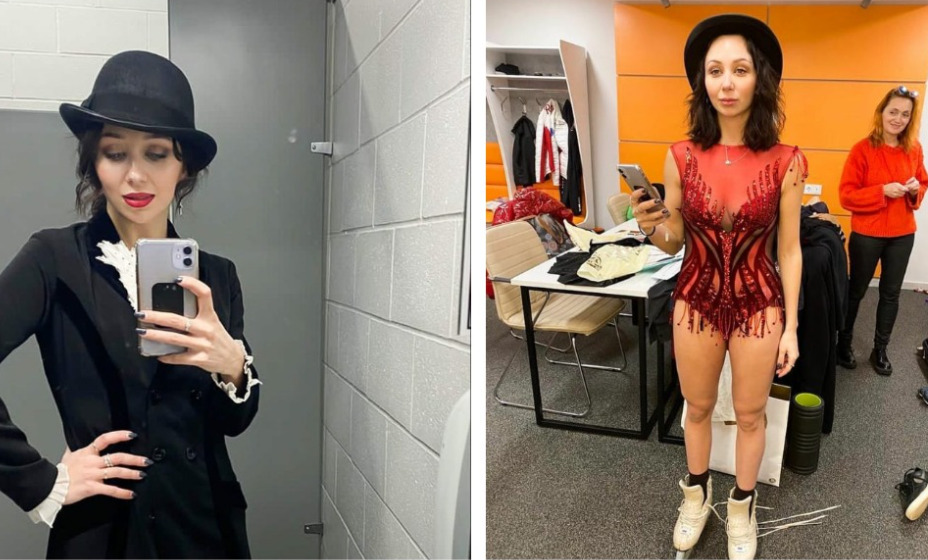 Фигуристка Елизавета Туктамышева подбирает платье для показательных выступлений. Фото: Instagram Елизаветы Туктамышевой