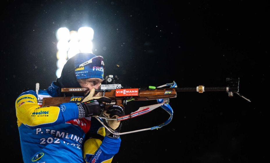 Швед Пеппе Фемлинг стрелял по чужим мишеням в эстафете. Фото: Global Look Press