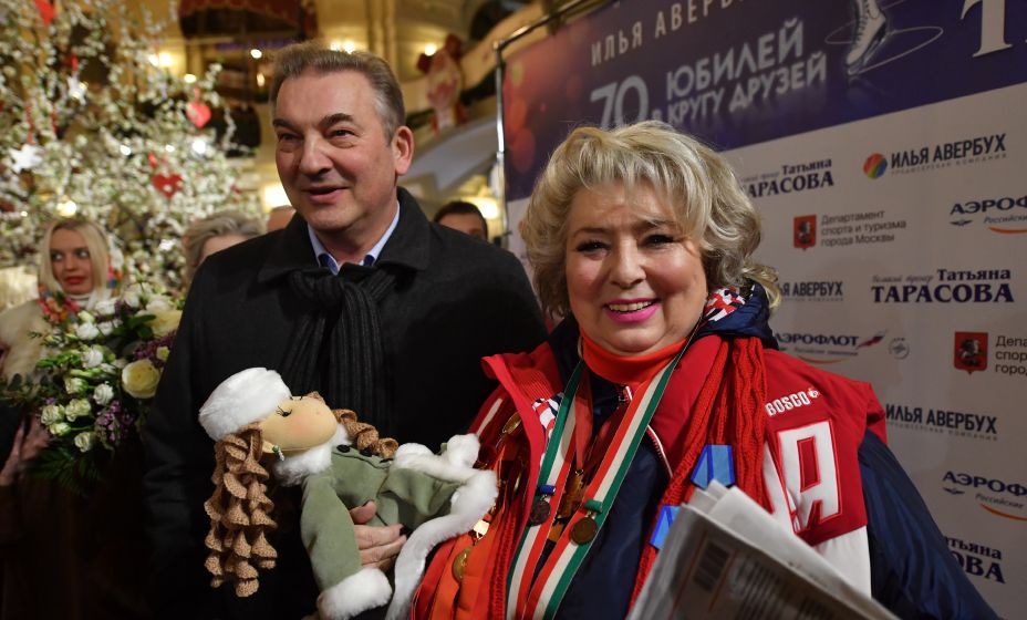 Татьяна Тарасова вместе с Владиславом Третьяком на праздновании 70-летнего юбилея. Фото: Global Look Press