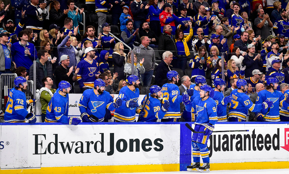 Владимир Тарасенко поучаствовал в победе «Сен-Луис Блюз». Фото: Reuters 