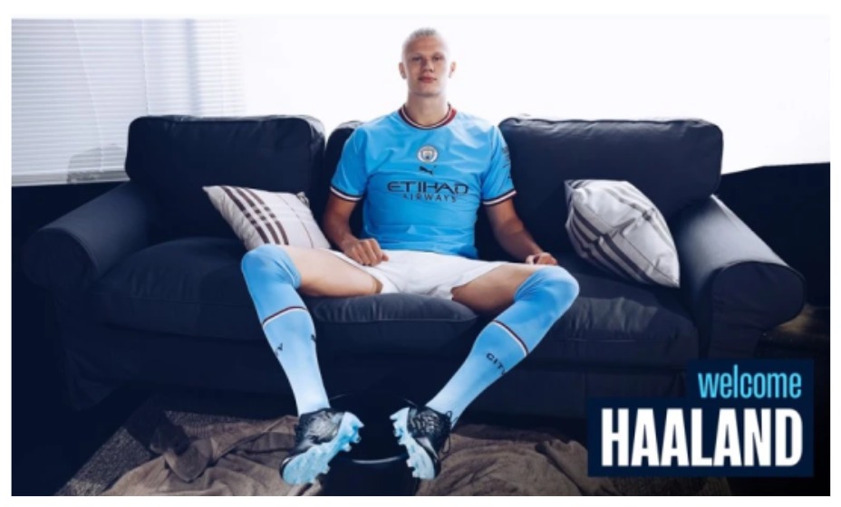 Эрлинг Холанд перешел в «Манчестер Сити». Фото: Сайт «Манчестер Сити»