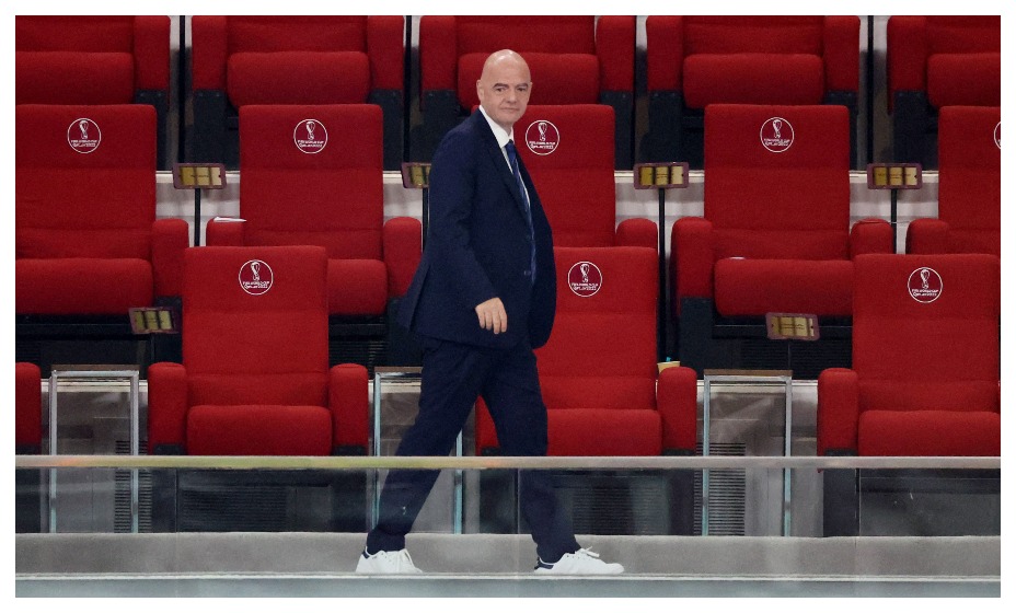 Джанни Инфантино частый гость на матчах ЧМ-2022 в Катаре. Фото: Reuters