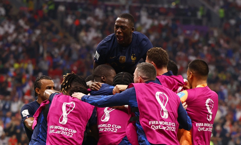 Сборная Франции обыграла Марокко в полуфинале ЧМ-2022.
Фото: Reuters