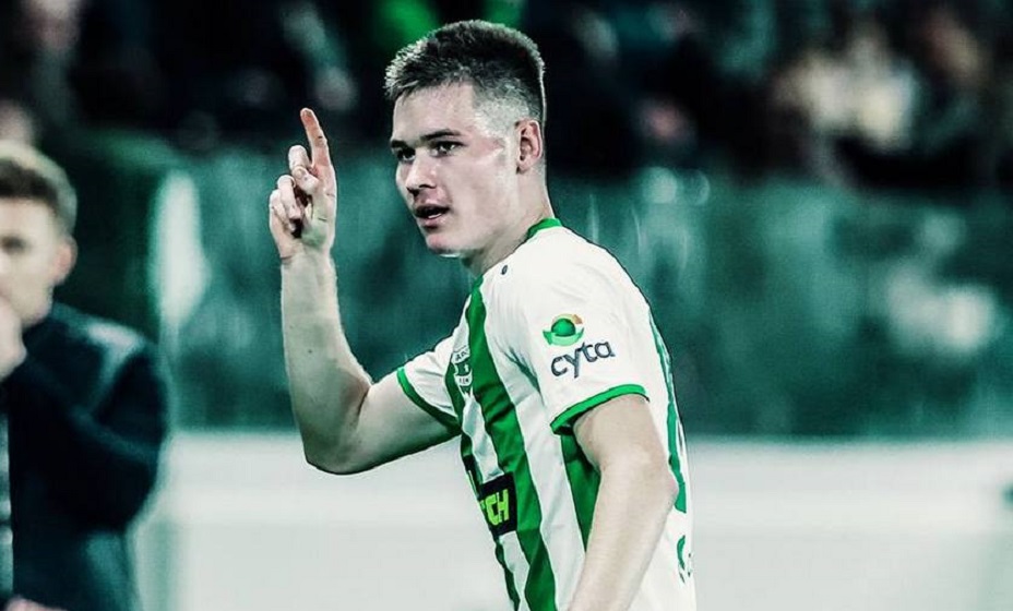 Форвард Шуманский не смог пробиться в основу ЦСКА. Фото: ФК «Арис»