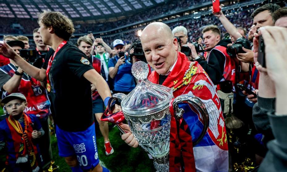 Марко Николич выиграл с ЦСКА Кубок России и сорвался в АЕК. Фото: РФС