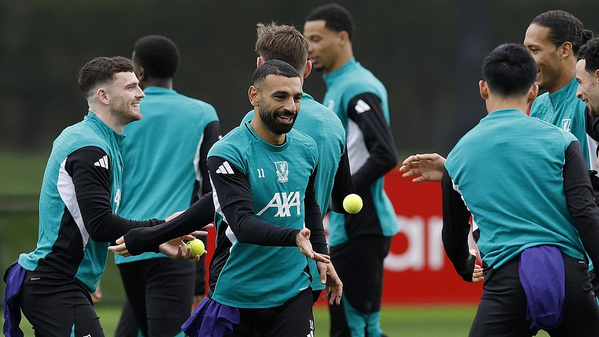 Айнтрахт играет с Ливерпулем в Лиге Чемпионов 22 октября 2025. Фото: REUTERS