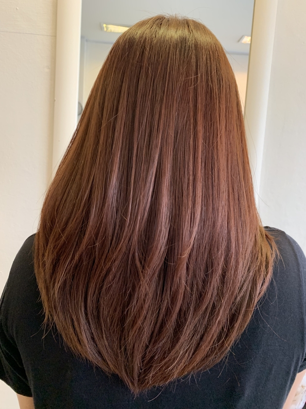 Стрижка лесенка на длинные волосы