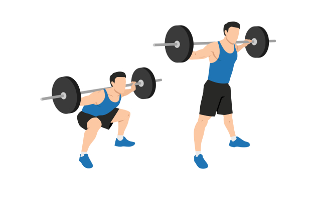 Приседания с весом на плечах